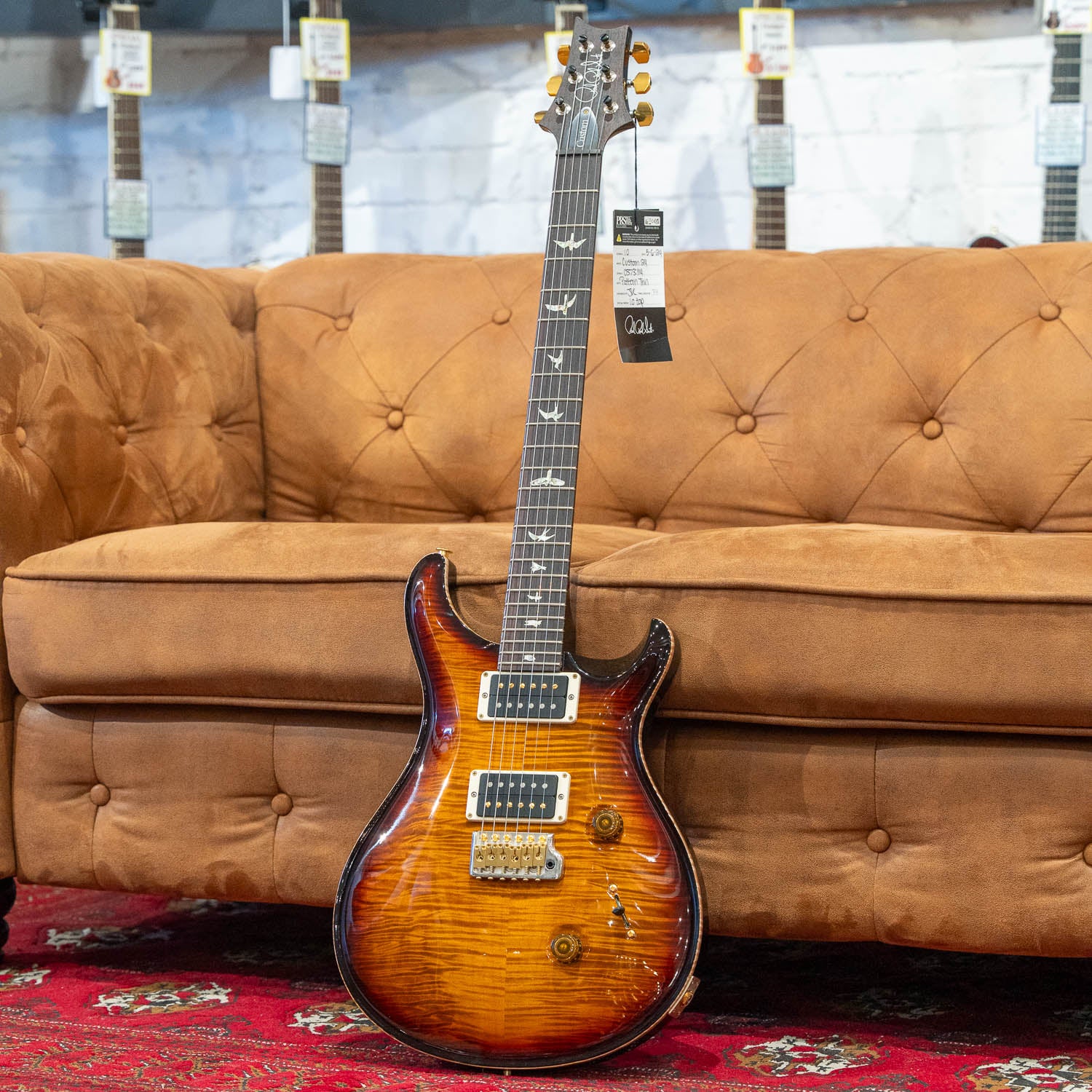 PRS Custom 24 10-Top Amber Smokeburst - Image 2