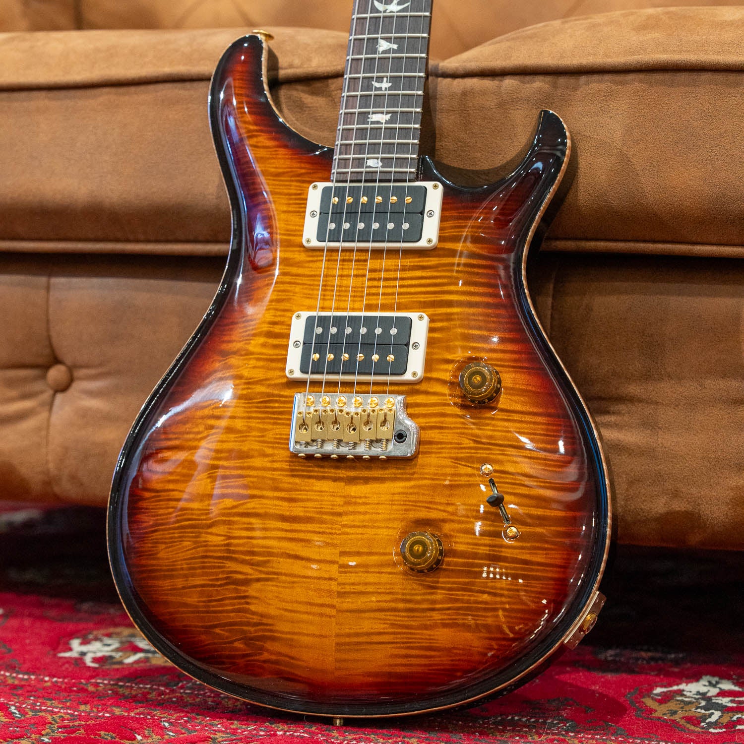 PRS Custom 24 10-Top Amber Smokeburst - Image 3