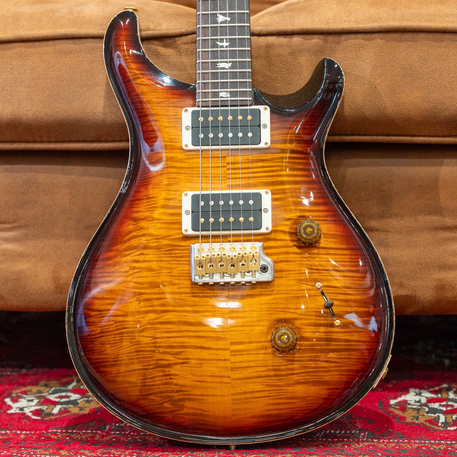 PRS Custom 24 10-Top Amber Smokeburst - Image 4