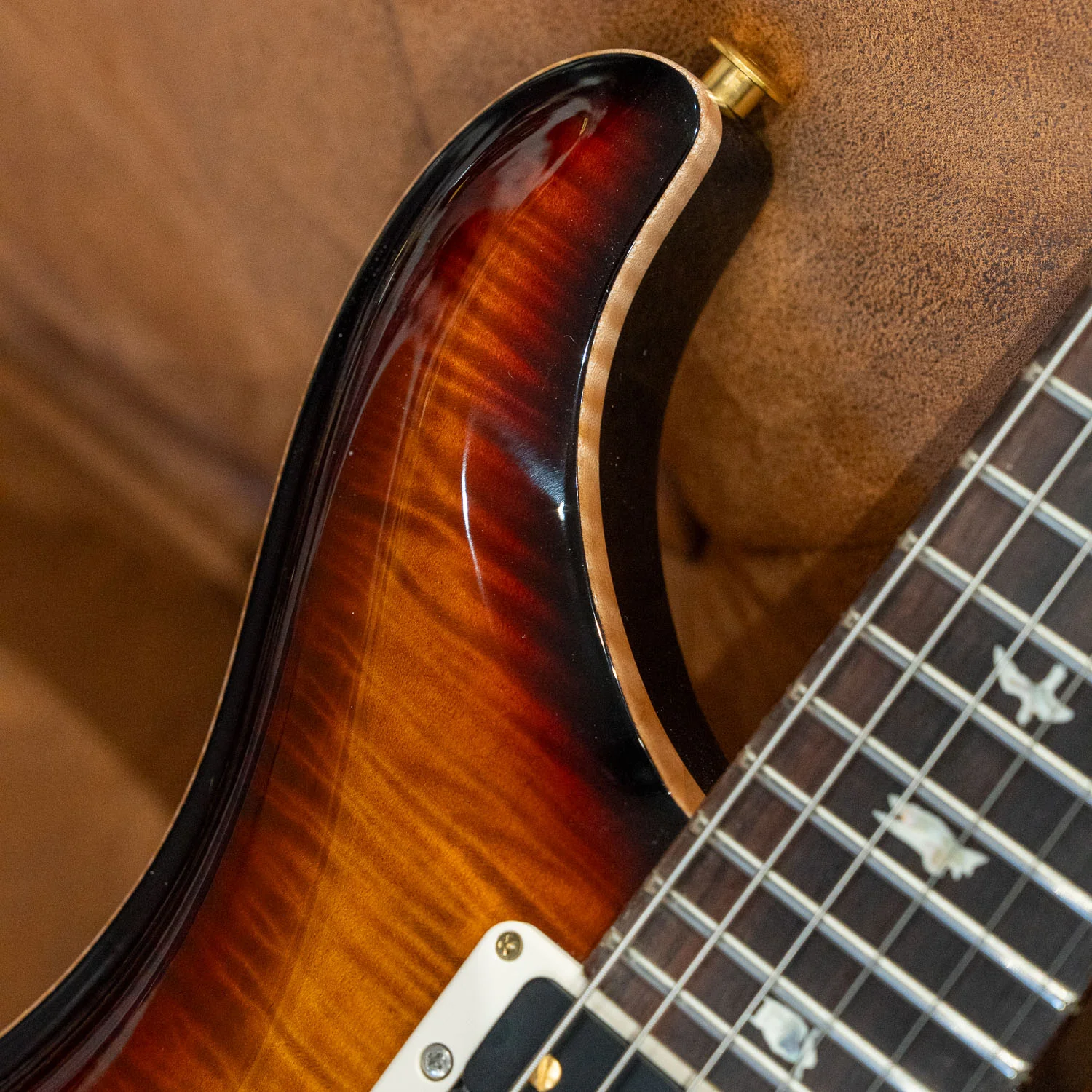 PRS Custom 24 10-Top Amber Smokeburst - Image 9