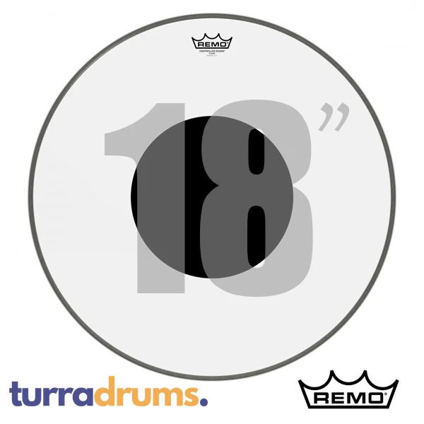 Remo Controlled Sound Clear Black Dot Bass Drum Head - Image 2