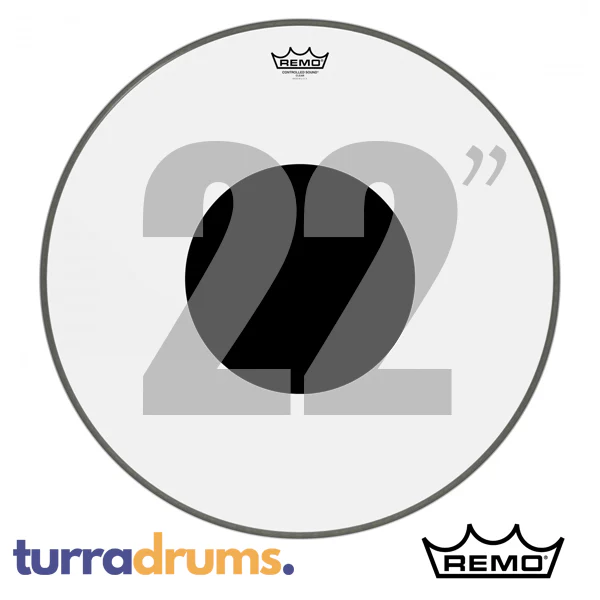 Remo Controlled Sound Clear Black Dot Bass Drum Head - Image 4