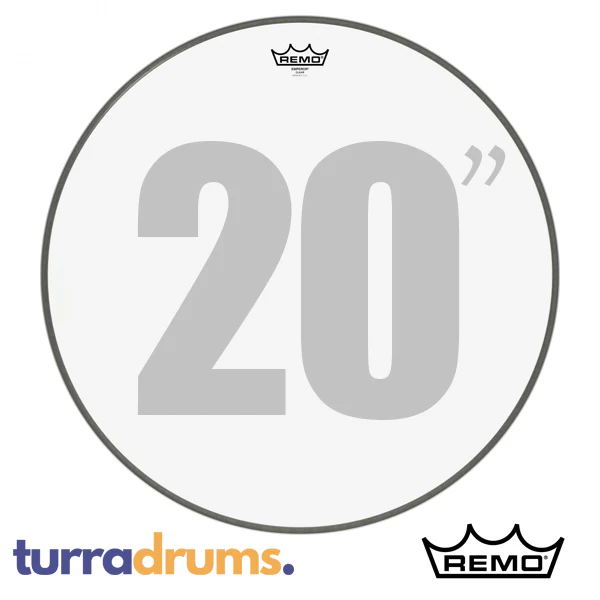 Remo Emperor Clear Bass Drum Head - Image 3