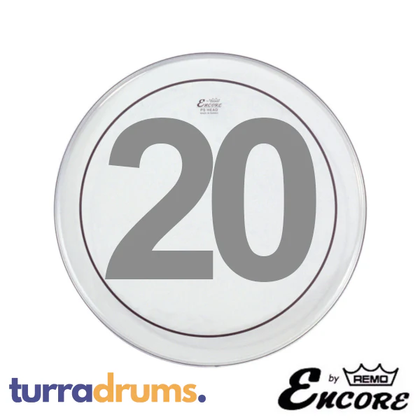 Remo Encore Pinstripe Clear Bass Drum - Image 2