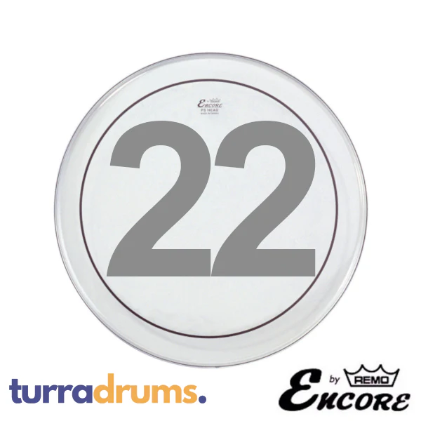 Remo Encore Pinstripe Clear Bass Drum - Image 3