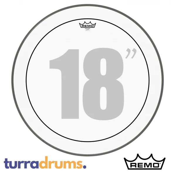 Remo Pinstripe Clear Bass Drum Head - Image 2