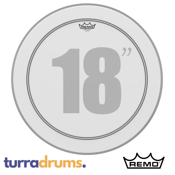 Remo Powerstroke 3 Coated Bass Drum Head with Falam Patch - Image 2