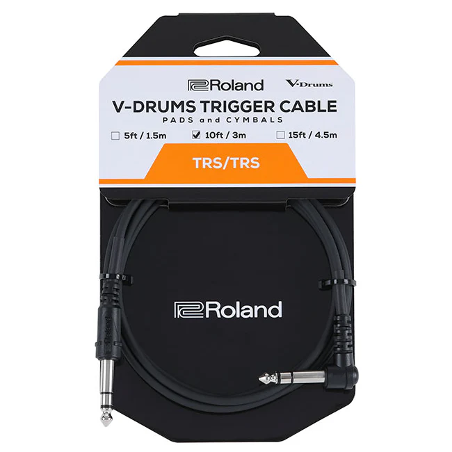 Roland V-Drums TRS Trigger Cable - 10ft/3m (PCS-10-TRA)