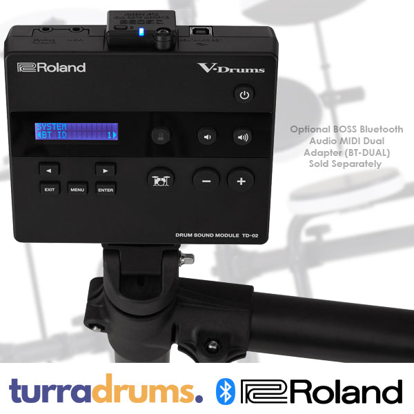 Roland TD-02K Electronic Drum Kit with Rubber Pads (TD02K) - Image 11