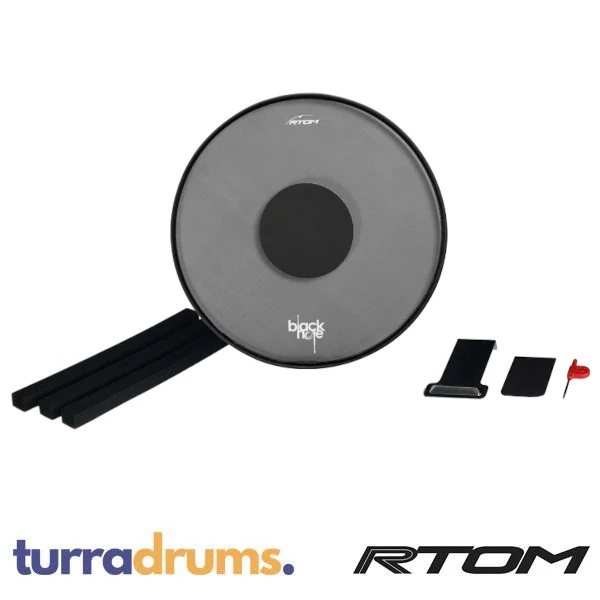 RTOM Black Hole V2 Bass Drum Snap-On Mesh Head - Image 2
