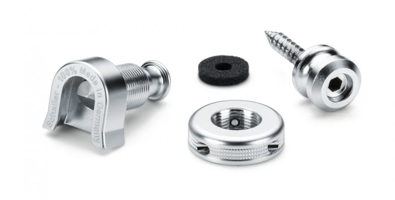 Schaller S Lock Strap Locks - Chrome - Image 5
