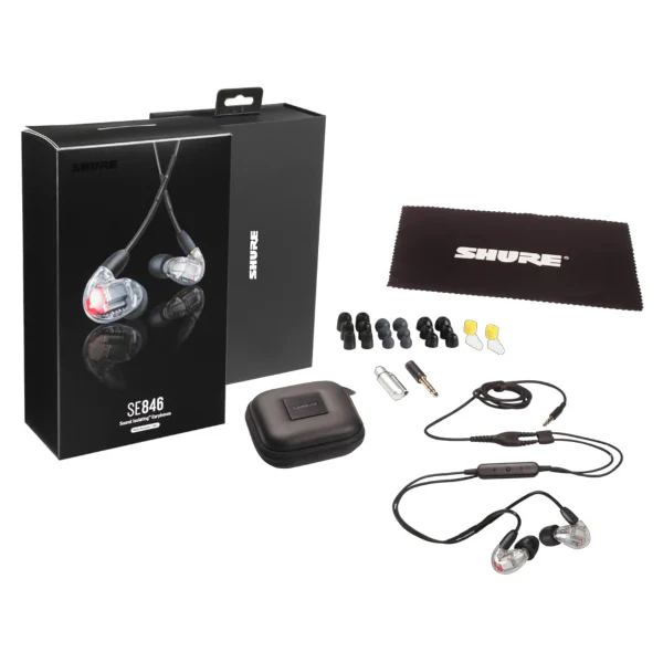 Shure SE846 Earphones - Clear (includes RMCE-UNI cable) - Image 2