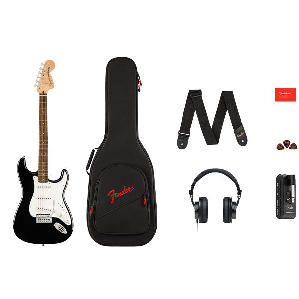 Squier Affinity Series Strat, Mustang Micro Pack Black - Image 2