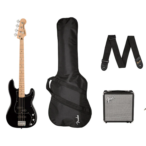 Squier PJ Bass & Amp Pack - Black - Image 2