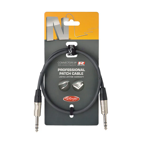 Stagg Audio Cable TRS 1/4" (60cm) NPC060SR