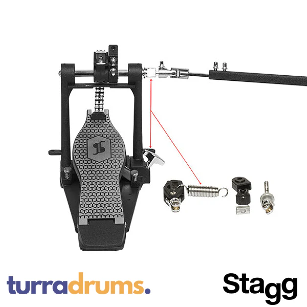 Stagg Chain Drive Double Bass Drum Pedal (PPD-52) - Image 3