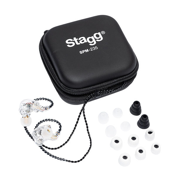 Stagg Earphones SPM235 - Clear - Image 2