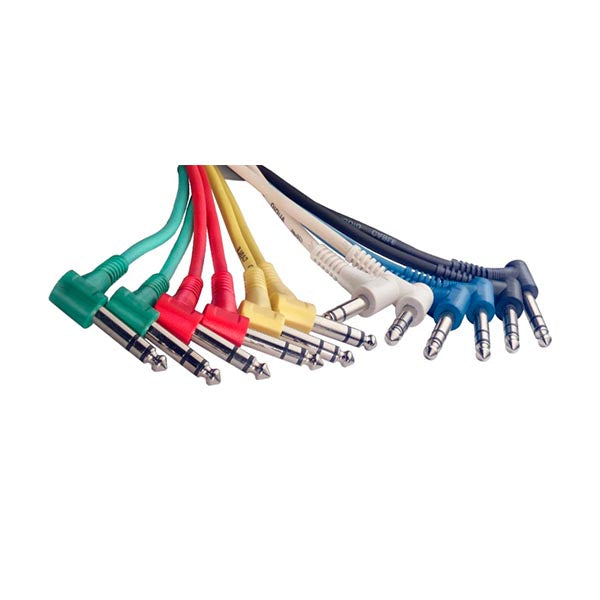 Stagg Stereo Patch Cable (60cm) L-shaped TRS plugs 6pk SPC060LS E - Image 2