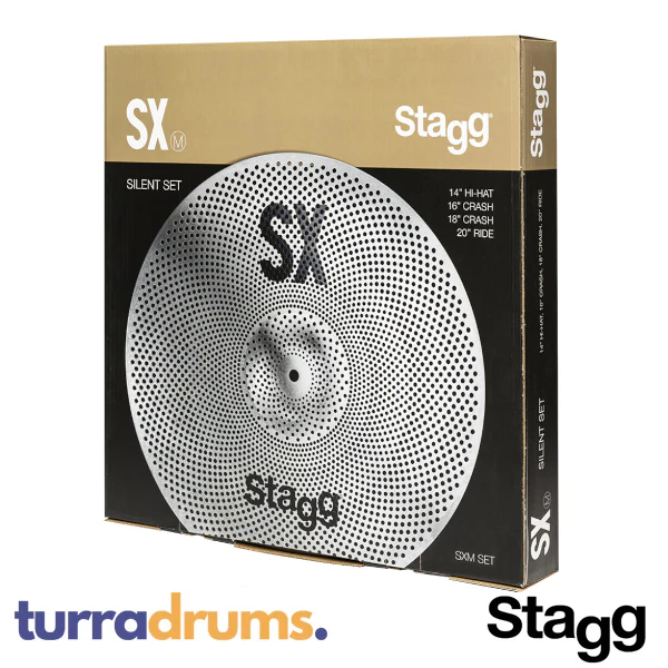 Stagg SXM Silent Cymbal Pack 14/16/18/20 - Image 4