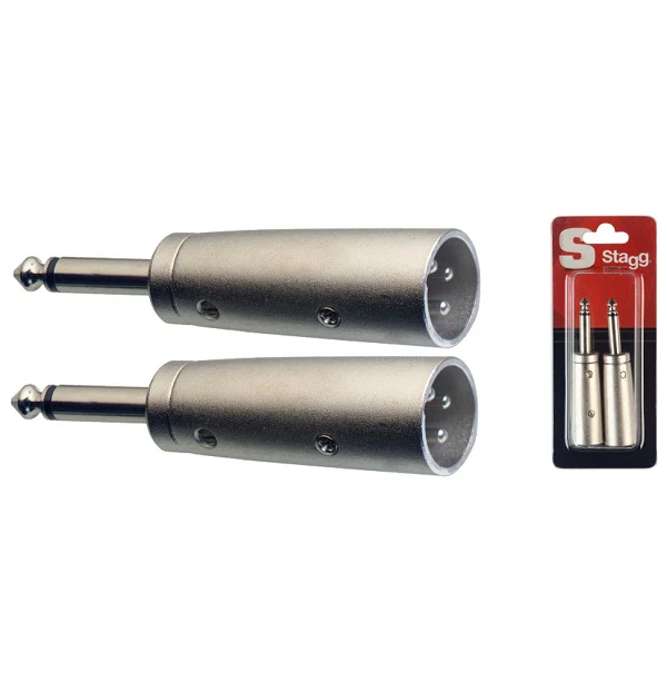 Stagg XLR Adaptor 1/4" TS-M to XLR-M AC-XMPMH