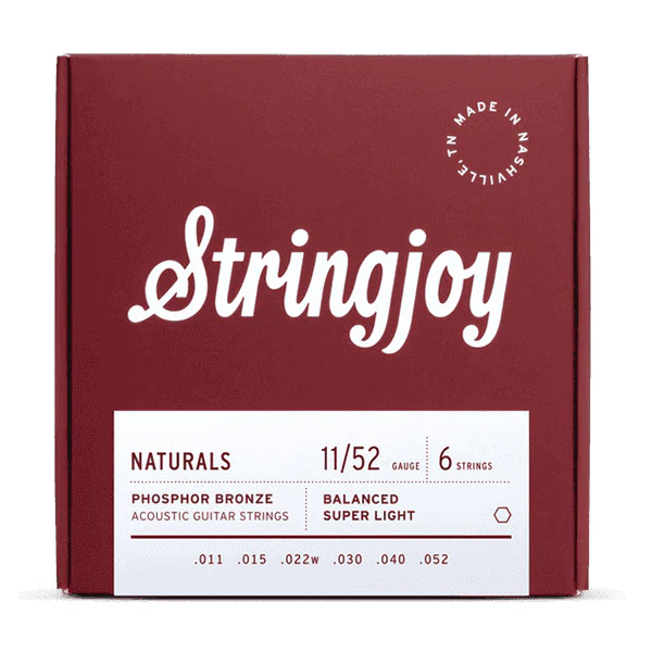Stringjoy Naturals Phosphor Bronze Acoustic Guitar Strings
