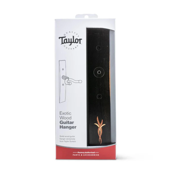 Taylor Guitar Hanger - Ebony (Bouquet Inlay) - Image 2
