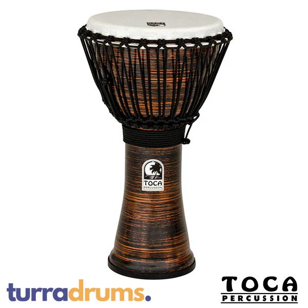 Toca Freestyle II Series 10" Rope-Tuned Synthetic Djembe - Image 3