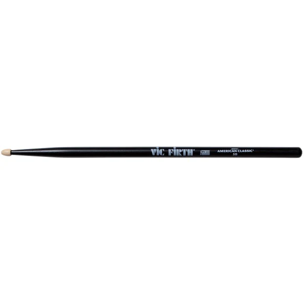 Vic Firth American Classic 5B Black Wood Tip Drumsticks (VF5BB) - Image 2