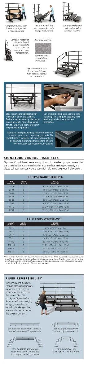 Wenger Signature Choral Risers - 3 Step - Image 2