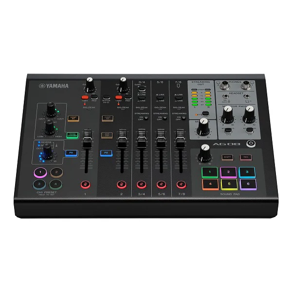 Yamaha AG08 Streaming Mixer - Black - Image 2
