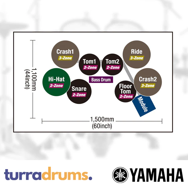 Yamaha DTX8K-X Electronic Drum Kit with TCS Heads - Black Forest - Image 25